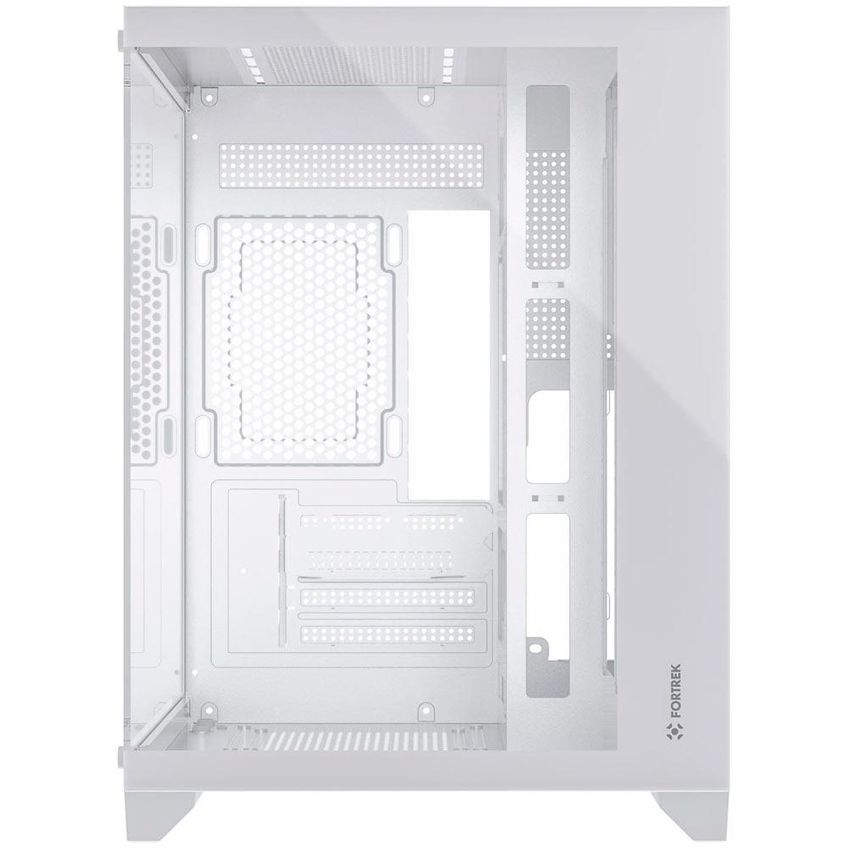 Gabinete Gamer Aquario Clarity Branco Lateral Vidro Fortrek - imagem 4