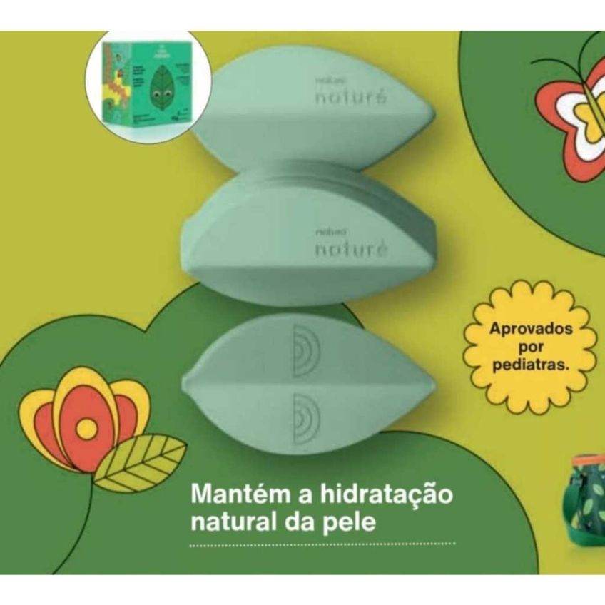Sabonete Em Barra Infantil Folhinhas Naturé Com 3un De 90g - imagem 4