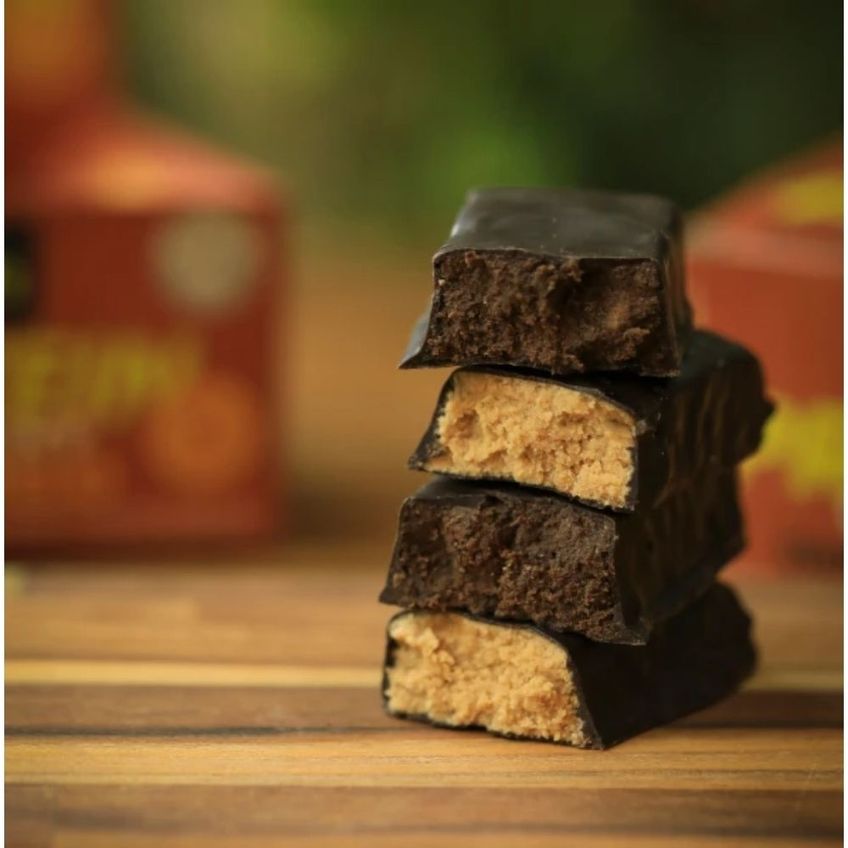 Barra De Proteína Bio2 Crunchy Protein 12g De Proteína Dark Chocolate Vegana 50g Bio2 - imagem 3