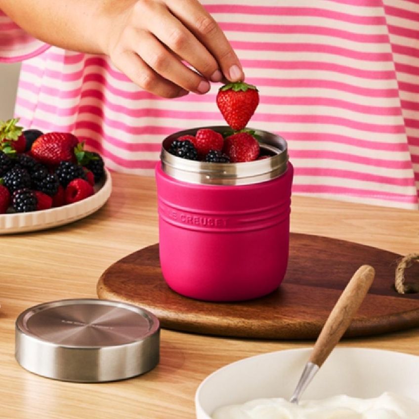 Pote Térmico Le Creuset On The Go 500ml Em Aço Inox Berry 41068124390001 - imagem 4
