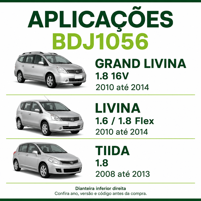 Balança Dianteiro Lado Direito Tiida Livina Grand Livina - imagem 4