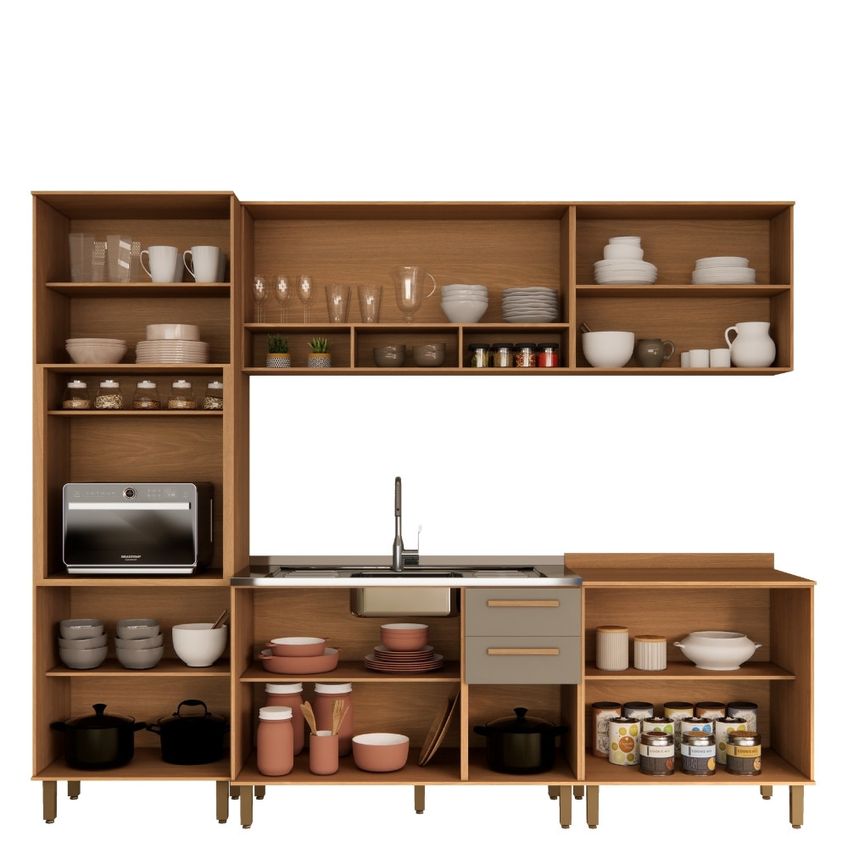 Cozinha Modulada 5 Peças Sem Tampo Zurique Luciane - imagem 3