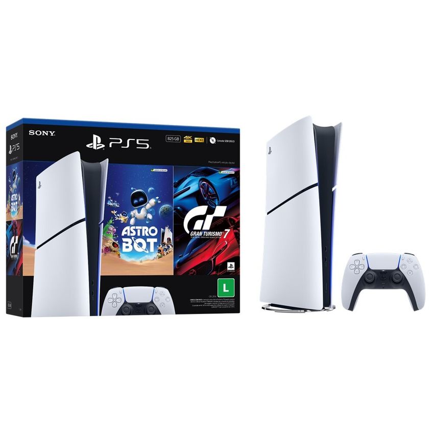 Console Playstation PS5 Bundle 5 Edição Digital Astro Bot e Gran Turismo 7 825GB - imagem 5