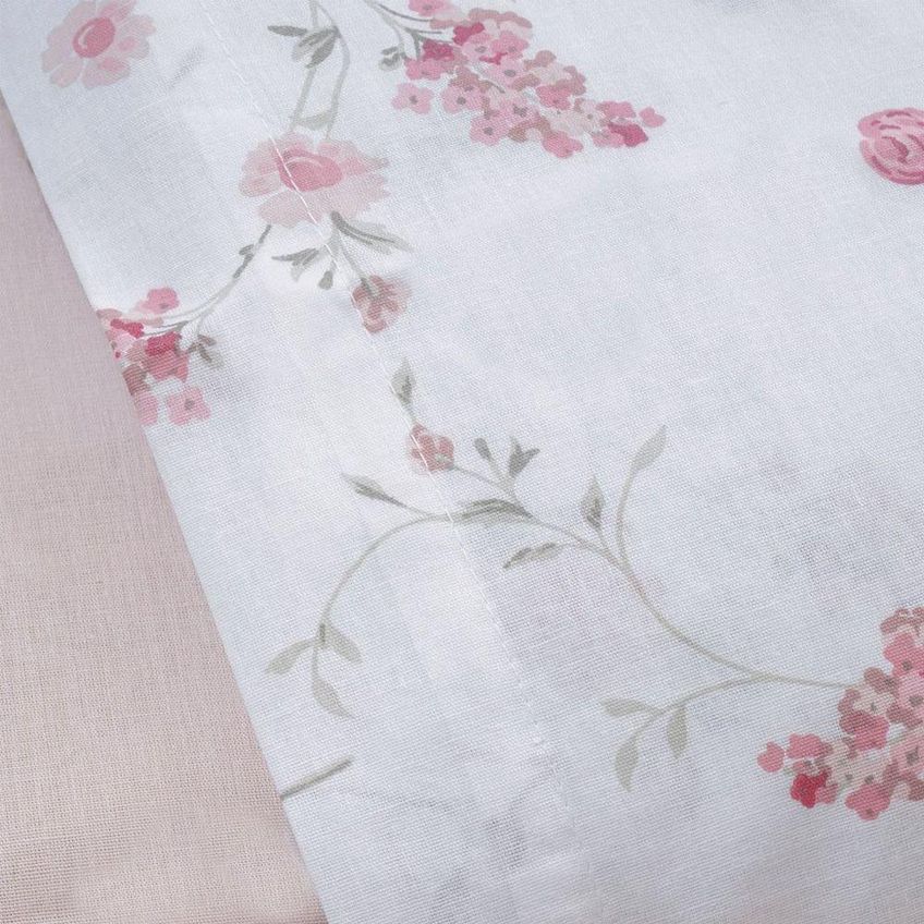 Jogo De Cama Casal Amelie 4 Pcs 150 Fios 100% Algodao Branco Bene Casa - imagem 3