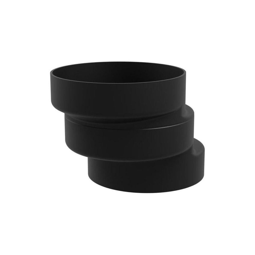 Bolsa De Ligação Vaso Sanitário Bs12-as Excêntrica 4" Saída De Bacia Preto Bivolt Astra - imagem 3