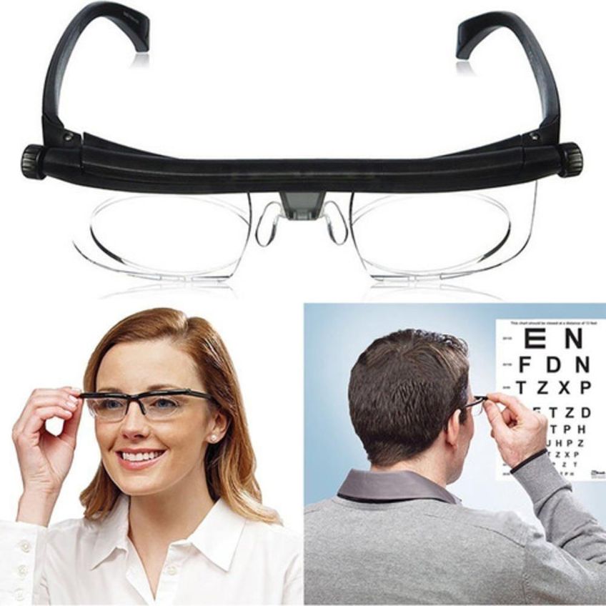 Óculos Foco Ajustável Leitura Lente Regulável Miopia Perto Longe Universal Zoom Dial Vision - imagem 5