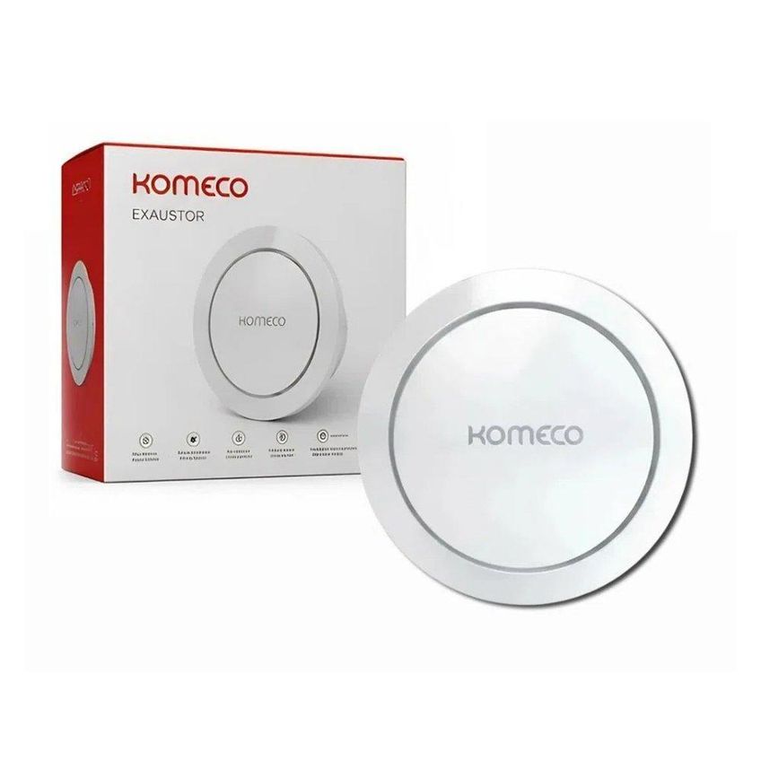 Kit 2 Exaustor De Ar Banheiro Koea 100mm Bivolt Circular Branco Komeco - imagem 3