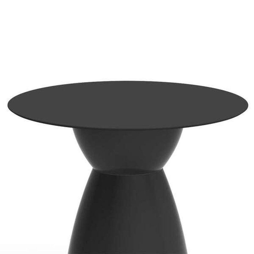 Mesa Lateral Apoio Rad Im In Redonda Plástico 60cm Preto I'm In Home - imagem 3