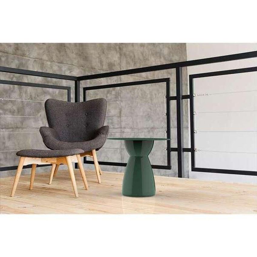 Mesa Lateral Apoio Rad IN Redonda Polipropileno 60cm Verde IN HOME - imagem 3