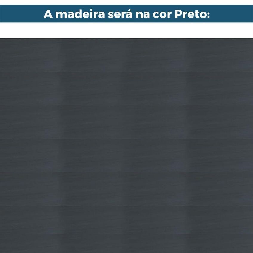 Mesa De Jantar Pulsare 240cm Retangular Tampo MDF Preto Ozki - imagem 4