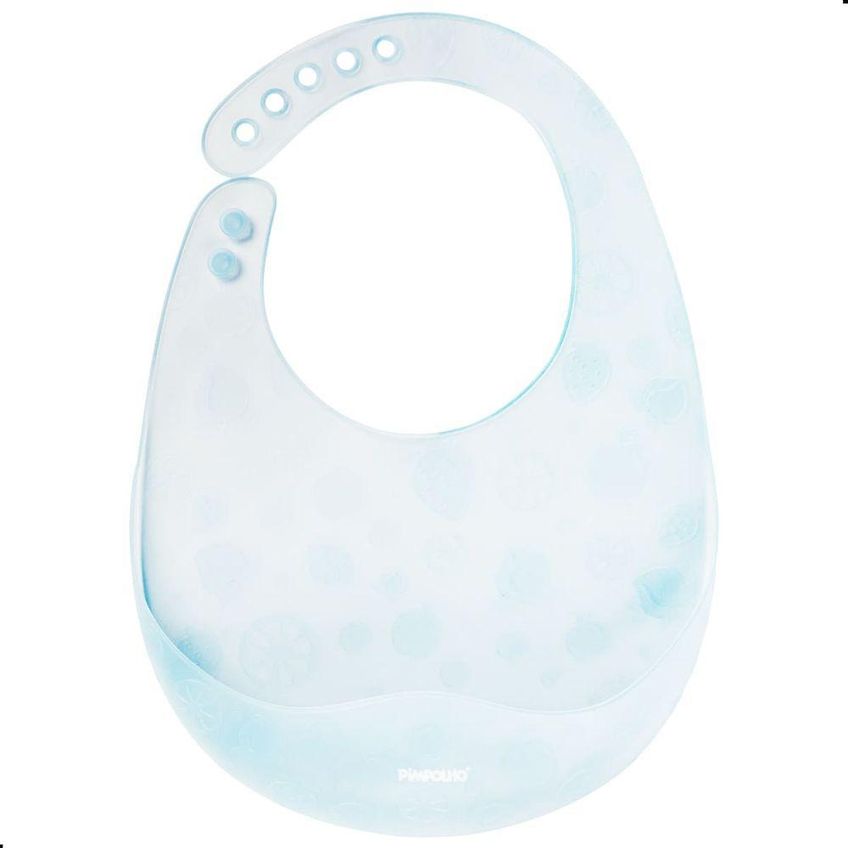 Babador De Silicone Ajustável Com Case Azul Pimpolho Tamanho Único - imagem 5