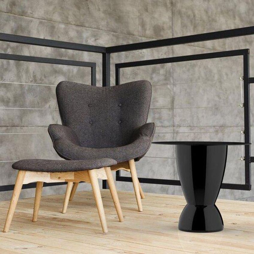 Mesa Lateral Apoio Argo Im In Redonda Polipropileno 60cm Preto IM IN HOME - imagem 4