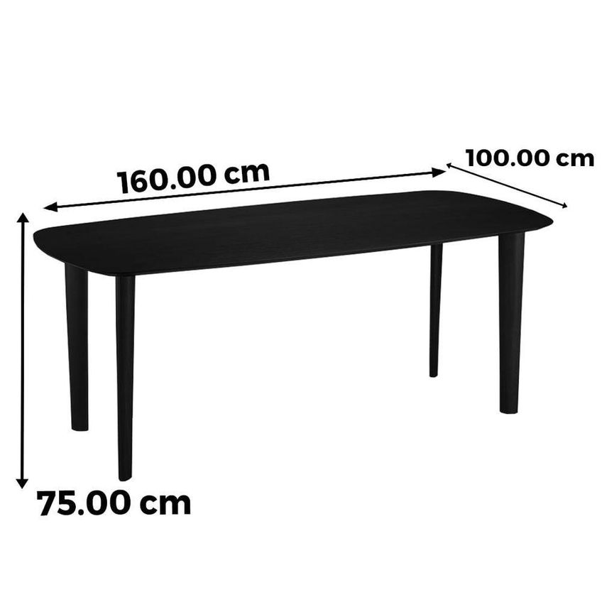 Mesa De Jantar Pulsare 6 Retangular Madeira Eucalipto 160cm Marrom Ozki - imagem 4