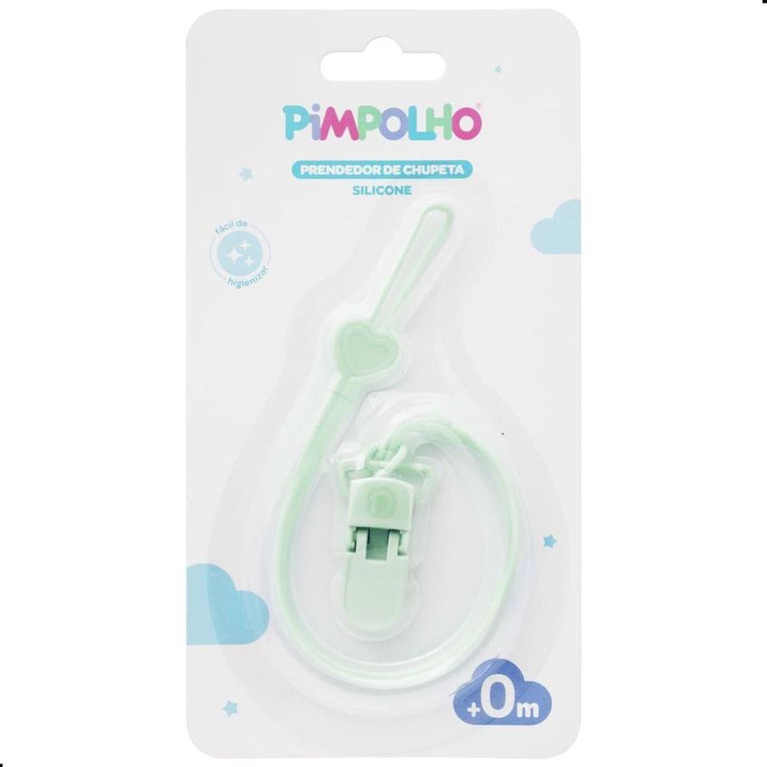 PRENDEDOR DE CHUPETA SILICONE HIPOALERGENICO USO DIARIO VERDE PIMPOLHO 30CM - imagem 3