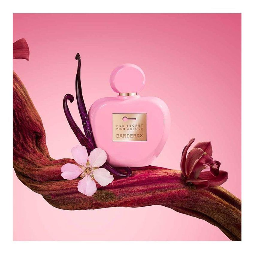 Perfume Her Secret Pink Absolu Feminino Eau De Parfum 80ml Antonio Banderas - imagem 3