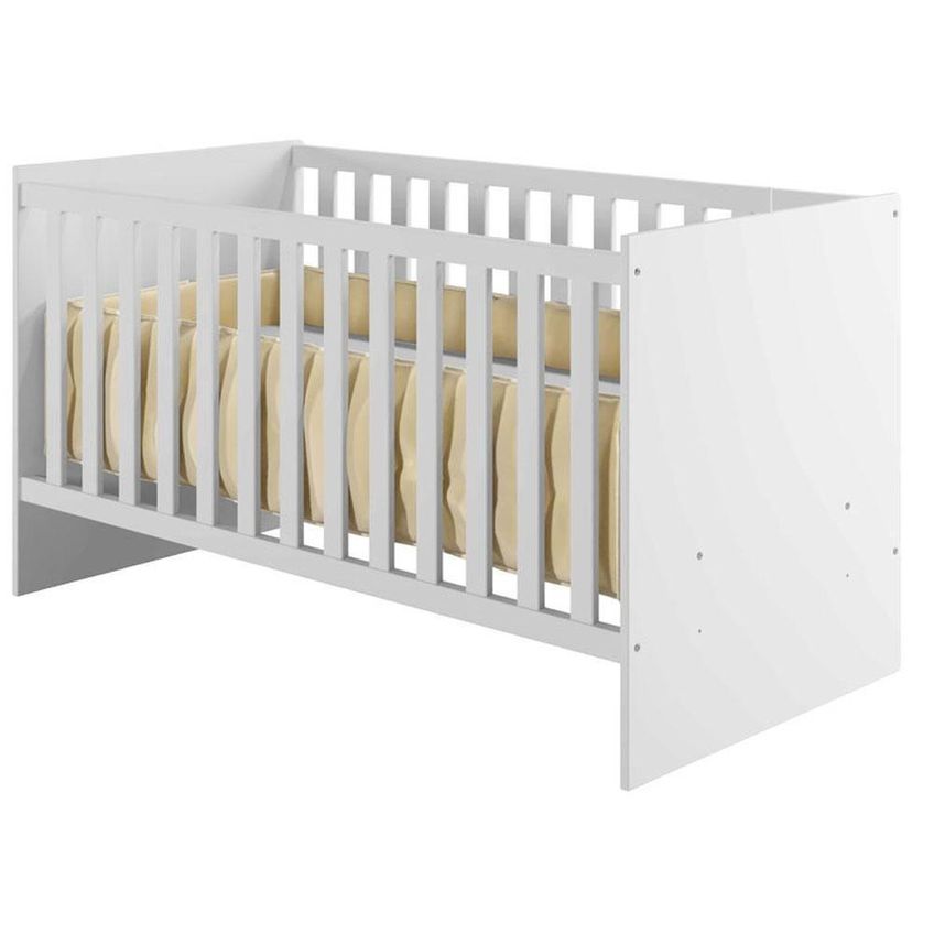 Conjunto Berço Americano Soft E Guarda Roupa Ipê 3 Portas MDF Branco Albatroz Móveis - imagem 3