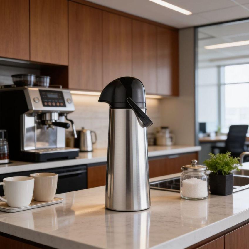Garrafa Térmica Expressar Color Quente E Frio Aço Inox Com Alça Ergonômica Para Bebidas Inox Sanremo - imagem 4