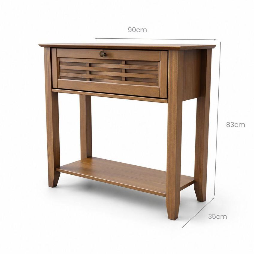 Aparador Lux 1 Porta Retro Vintage Madeira Maciça 90cm Ipe Móveis Retro - imagem 3