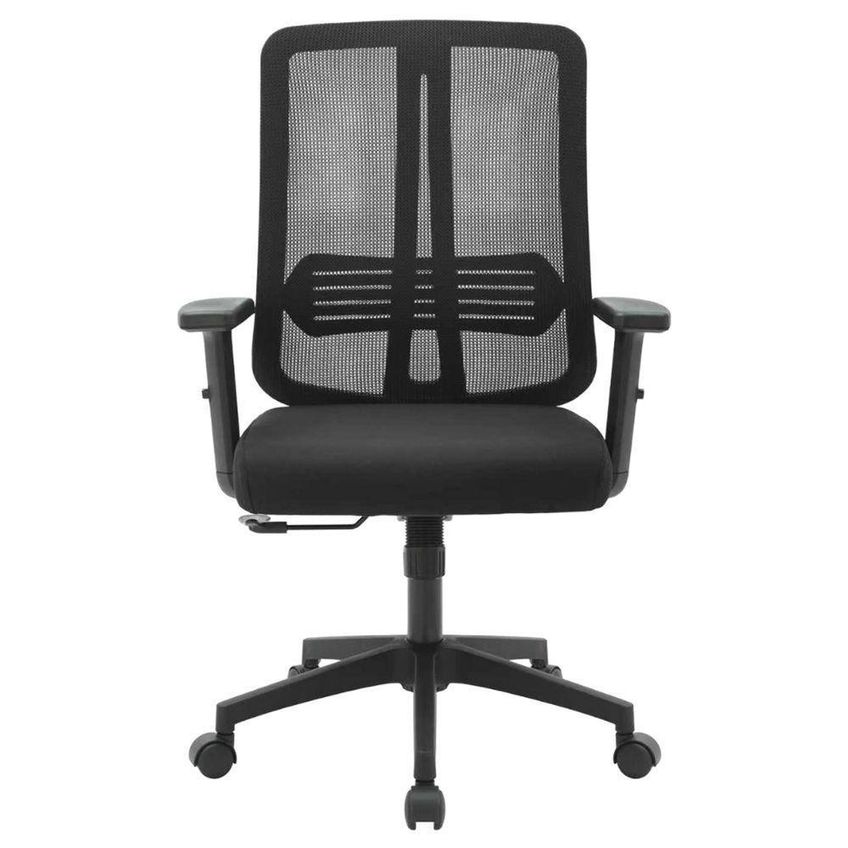 Cadeira Escritório NR-17 Montana Diretor Polipropileno Tela Mesh Encosto Reclinável Preta Base Nylon - imagem 5