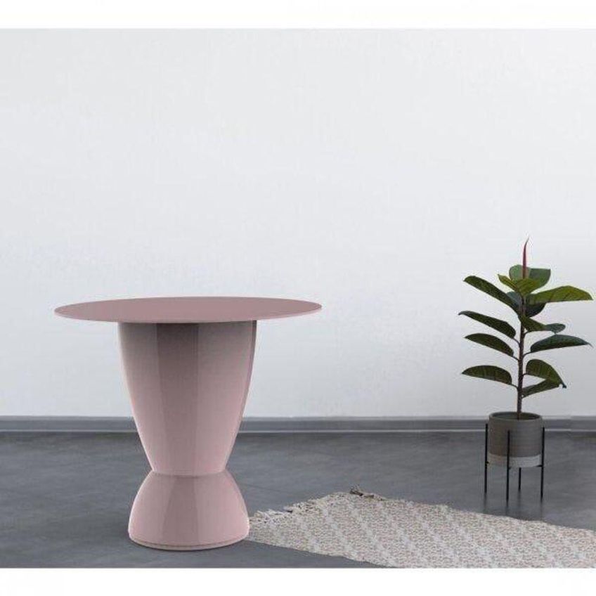Mesa Lateral Apoio Argo Redonda Plástico 60cm Rosa I'm In Home - imagem 4