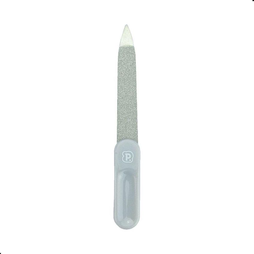 Kit Manicure Para Bebê Cortador De Unha Com Lixa E Estojo Cinza Pimpolho Único - imagem 3