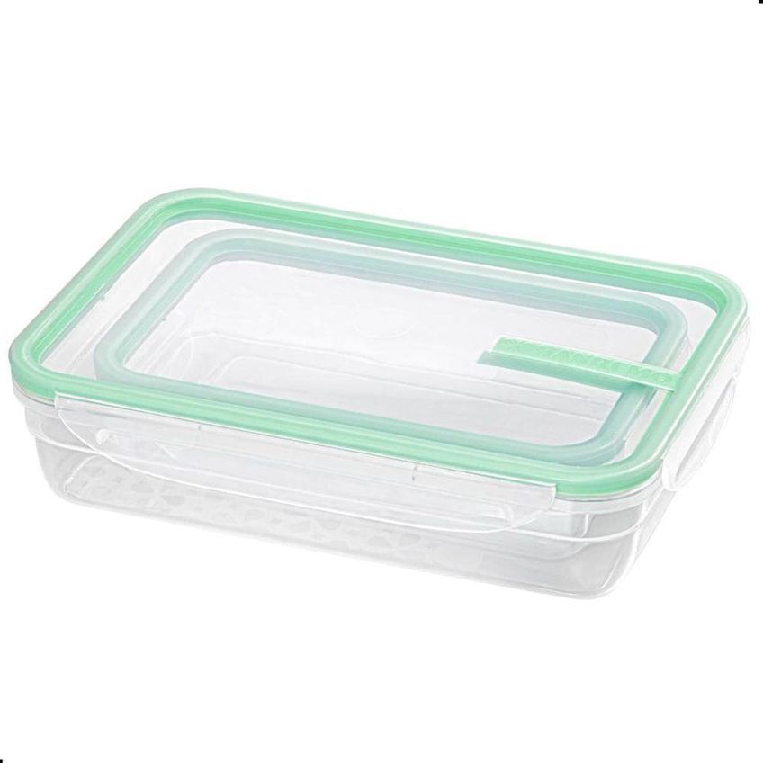 Conjunto De Potes Herméticos Freshy Com Trava Para Freezer Verde Sanremo 2 Potes - imagem 3