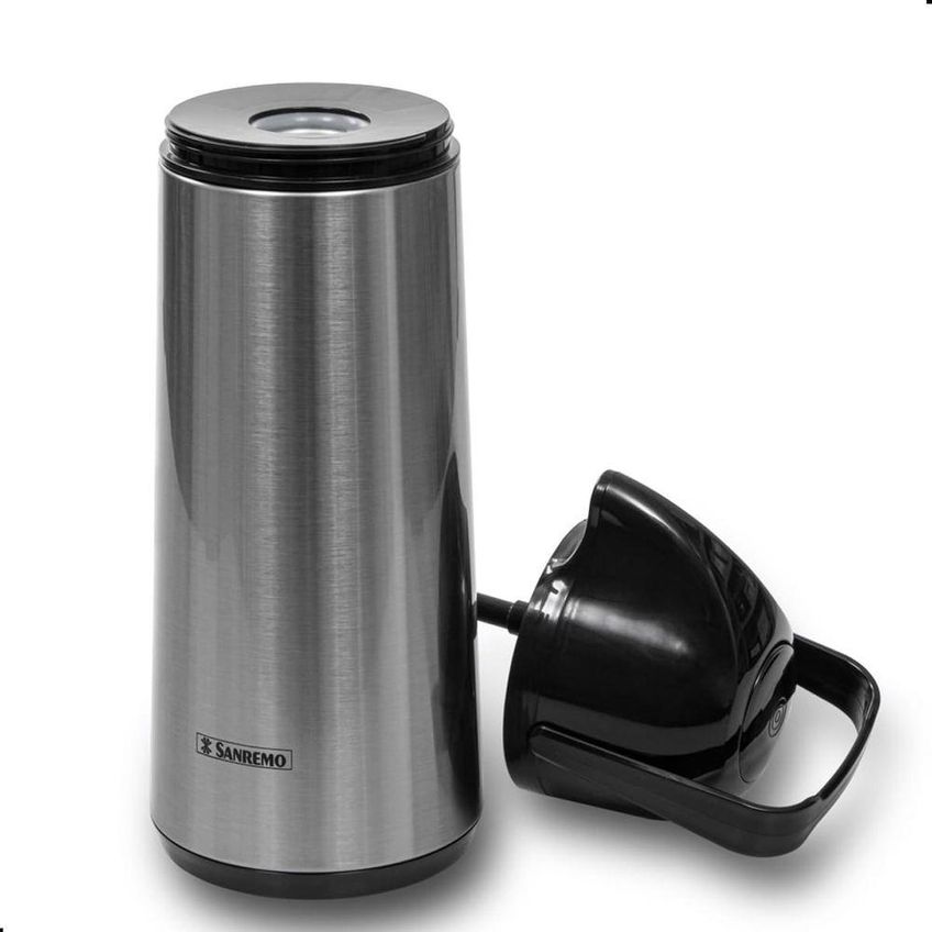 Garrafa Térmica Expressar Quente E Frio Inox Uso Diário Sanremo 1L - imagem 5