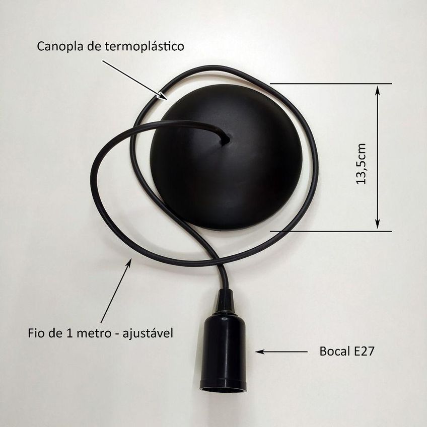 Luminária De Teto Pendente Lustre Madeira MDF Rústica Imbuia - imagem 4