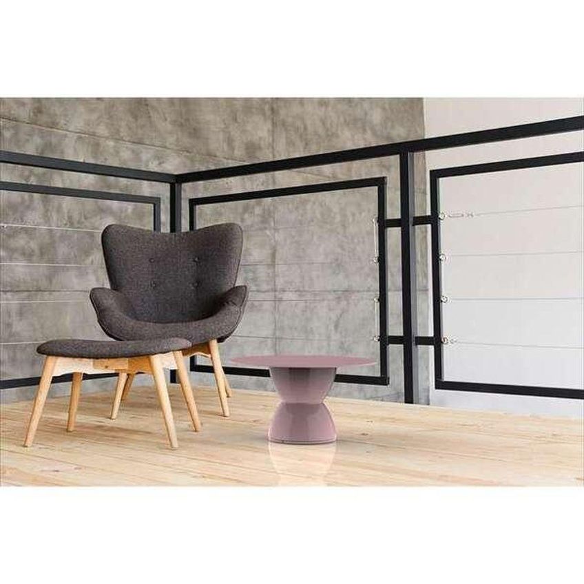 Mesa Lateral Hydro Redonda Plástico 60cm Calla Rose Rosa I'm In Home - imagem 4