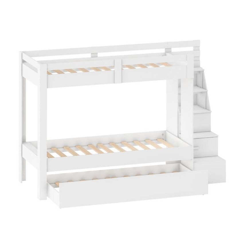 Treliche Solteiro Para Colchão 88x188cm Crrui-cam010 Mdf Mdp Branco Multimóveis - imagem 3