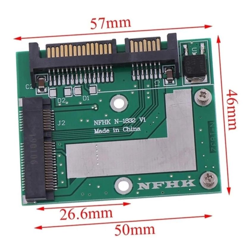 Adaptador Msata SSD para SATA HD SSD 2,5 - imagem 4