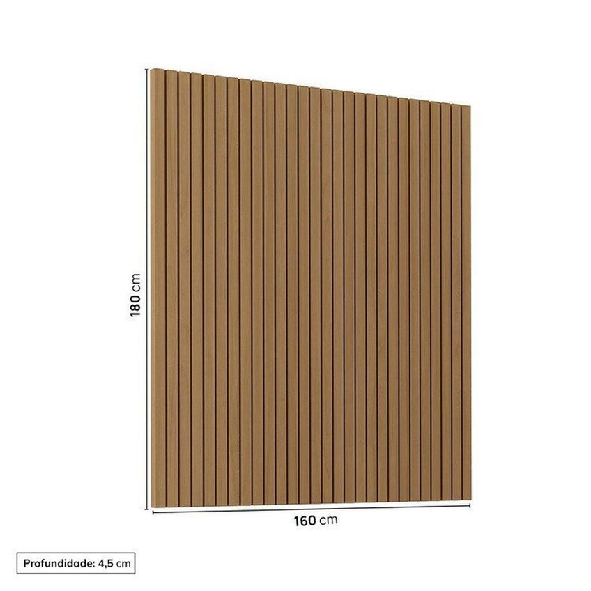 Rack Com Painel Ripado Tv Até 60 Polegadas 160cmx180cm Aruá Cabecasa Madeiraoriginals Marrom/jatob Jatoba - imagem 4