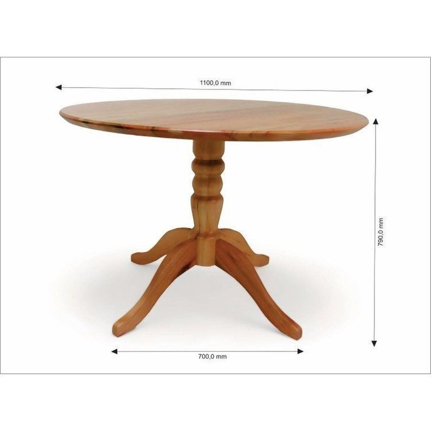 Conjunto Mesa Madeira Maciça Com 2 Cadeiras Em Madeira Natural - imagem 3