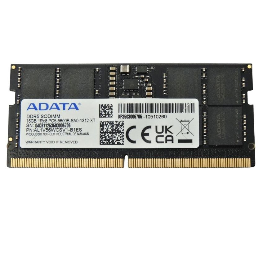 Memória Ram Para Notebook 16gb Ddr5 5600mhz Adata Sodimm - imagem 2