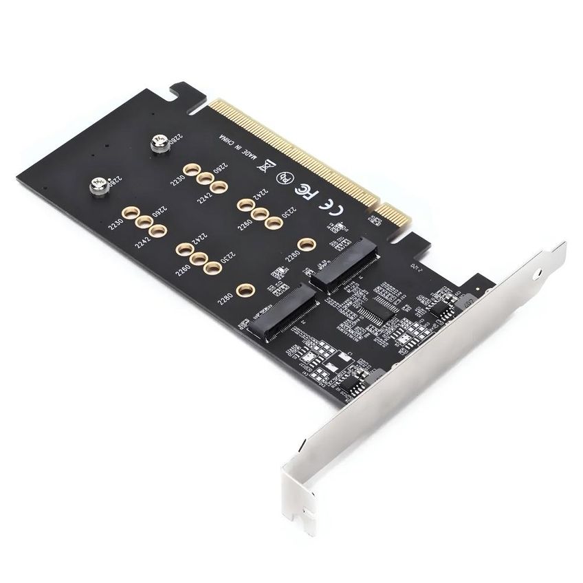 Placa Adaptador PCI-E para 4 Portas NVME PCI-E 5.0 4.0 3.0 16X 1506 - imagem 3