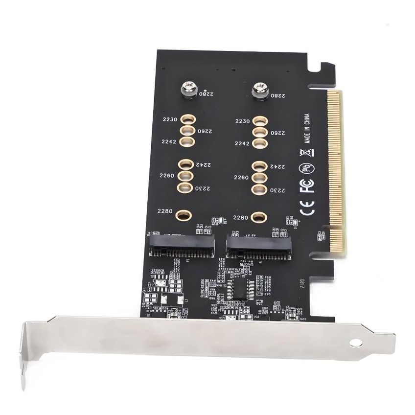 Placa Adaptador PCI-E para 4 Portas NVME PCI-E 5.0 4.0 3.0 16X 1506 - imagem 4