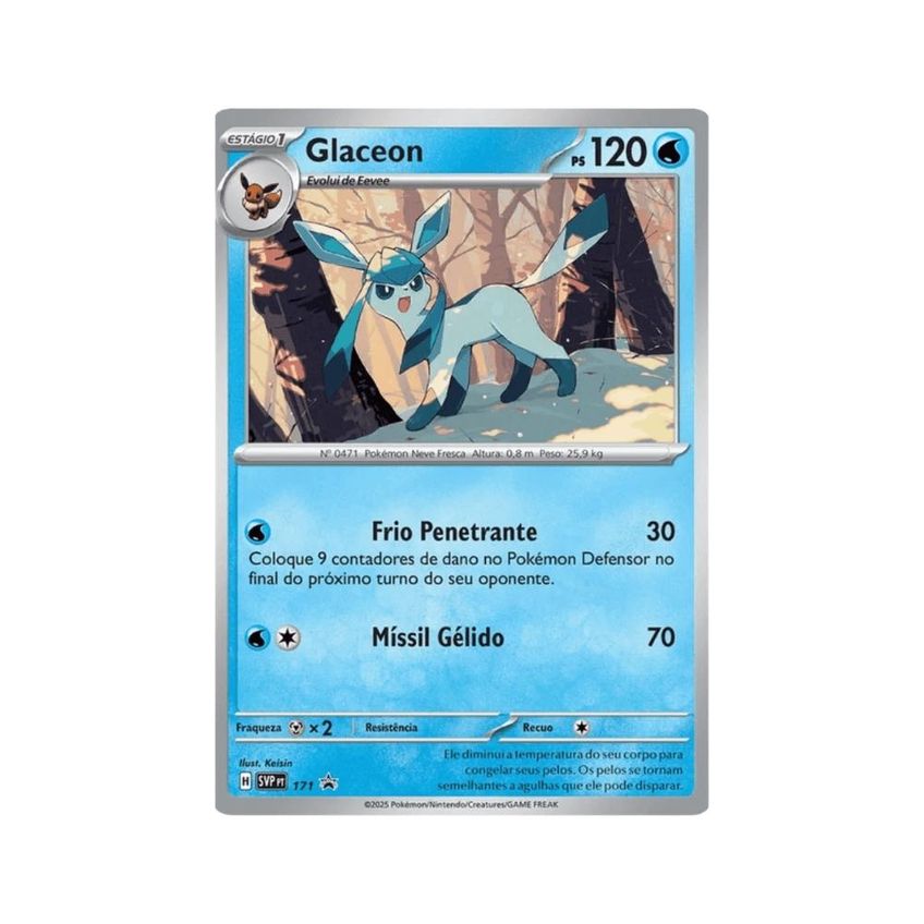 Blister Pokémon Triplo Evoluções Prismáticas Glaceon 19 Cartas - imagem 4