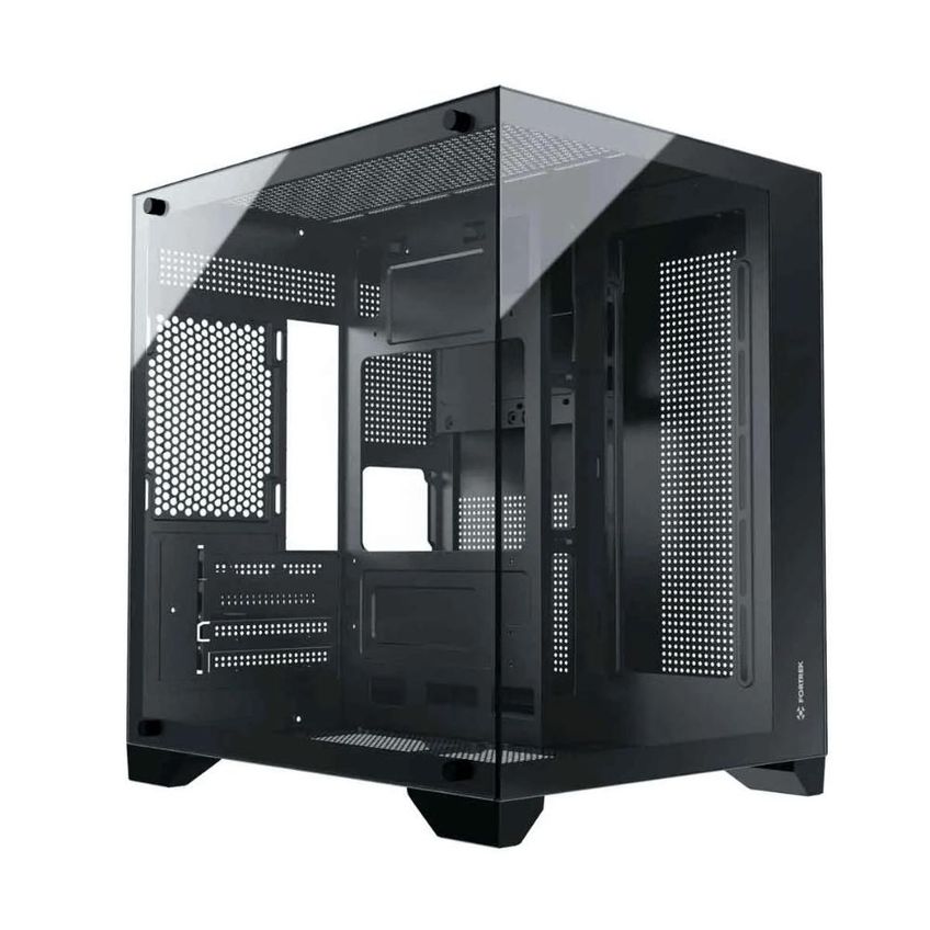 Gabinete Gamer Aquario Clarity Preto + 7 Fan Led Cor Verde - imagem 3