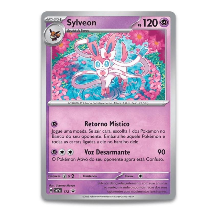 Blister Pokémon Triplo Evoluções Prismáticas Sylveon 19 Cartas - imagem 3