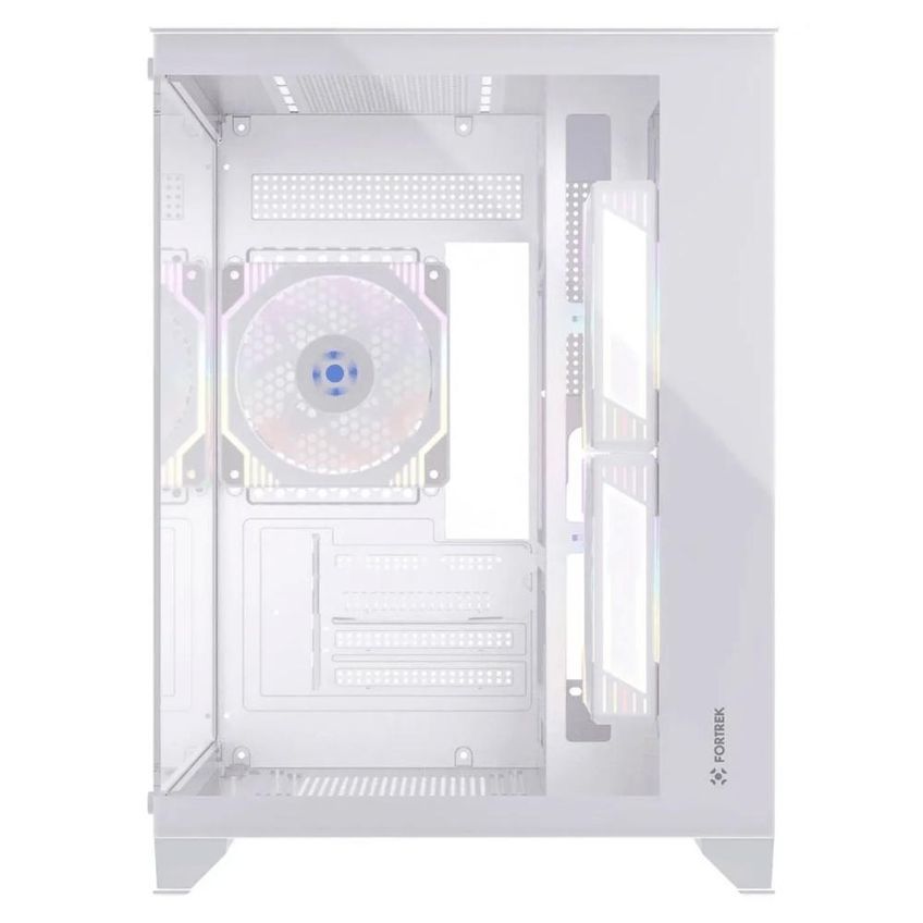 Gabinete Gamer Aquario Clarity Branco Vidro + 7 Fans Led Rgb - imagem 5