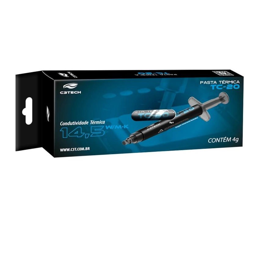 Pasta Térmica Tc-20 4g 14.5w/mk Alta Performance C3tech - imagem 4
