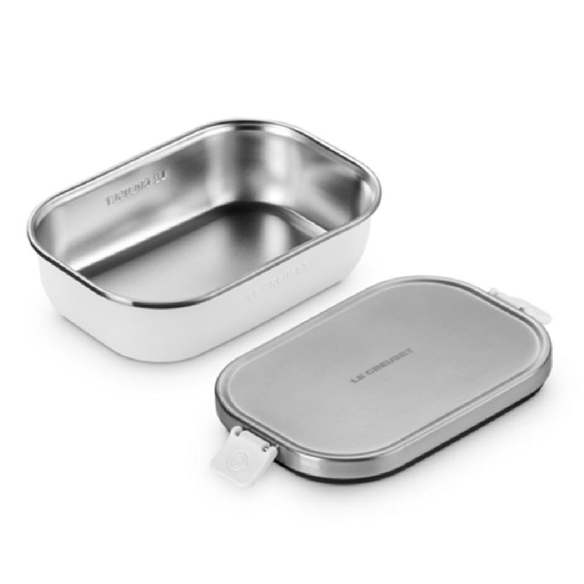 Lancheira Hermética Le Creuset On The Go 900ml Em Aço Inox Cotton 41069904310001 - imagem 3