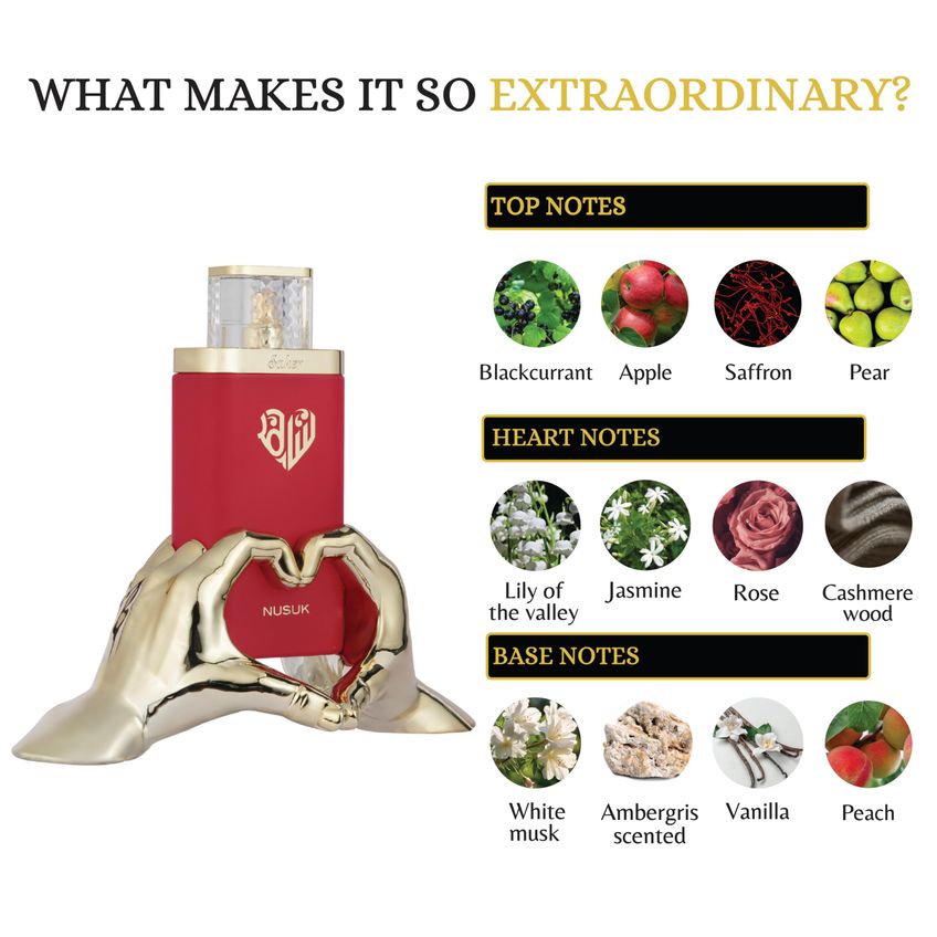 Perfume Nusuk Saher 100ml Para Mujer Floral Duradero - imagem 3