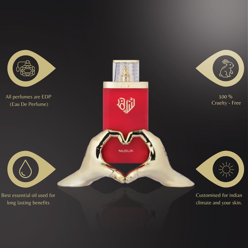 Perfume Nusuk Saher 100ml Para Mujer Floral Duradero - imagem 4