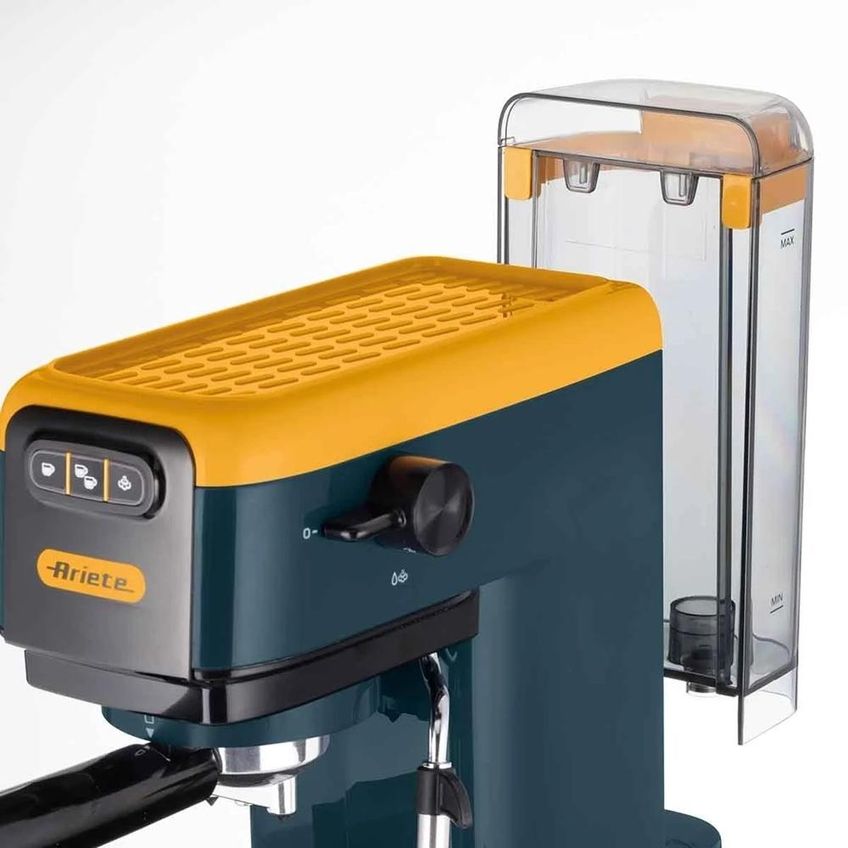 Maquina De Café Ariete Slim Espresso 1,1l Em Aço Inox 1300w Amarelo 220v 00m139916arbr - imagem 4