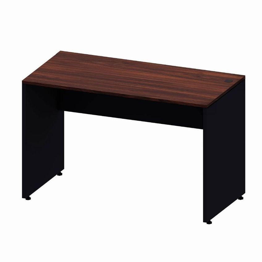 Mesa Escrivaninha Retangular F5 Office Moderno Sem Gavetas MDP 120cm Louro Preto - imagem 3