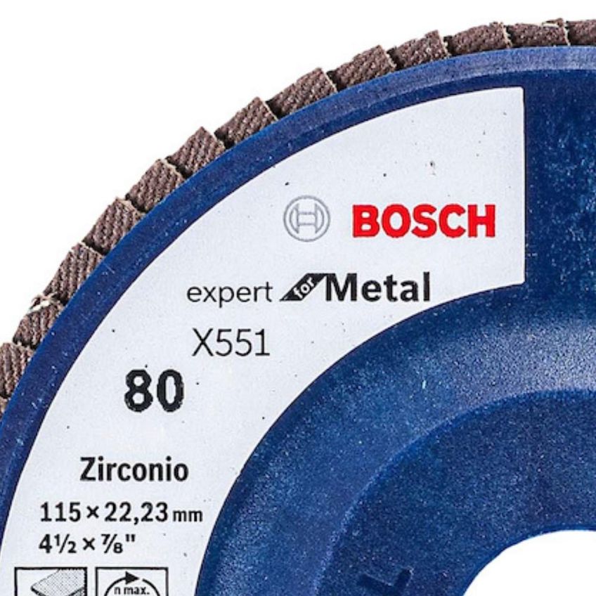 Disco Flap Expert Para Metal 115mm Grão 80 - 2608619022000 - Bosch Bosch - imagem 3