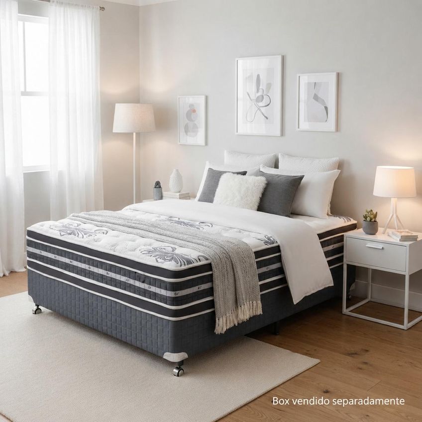 Colchão Queen Castor Silver Star Air Double Face Pocket Híbrido 158x198x34 - imagem 2