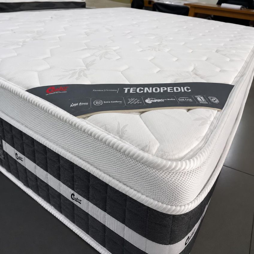 Cama Box Casal Castor Silver Star Air One Face Tecnopedic 138x188x59 Box Castor - imagem 4
