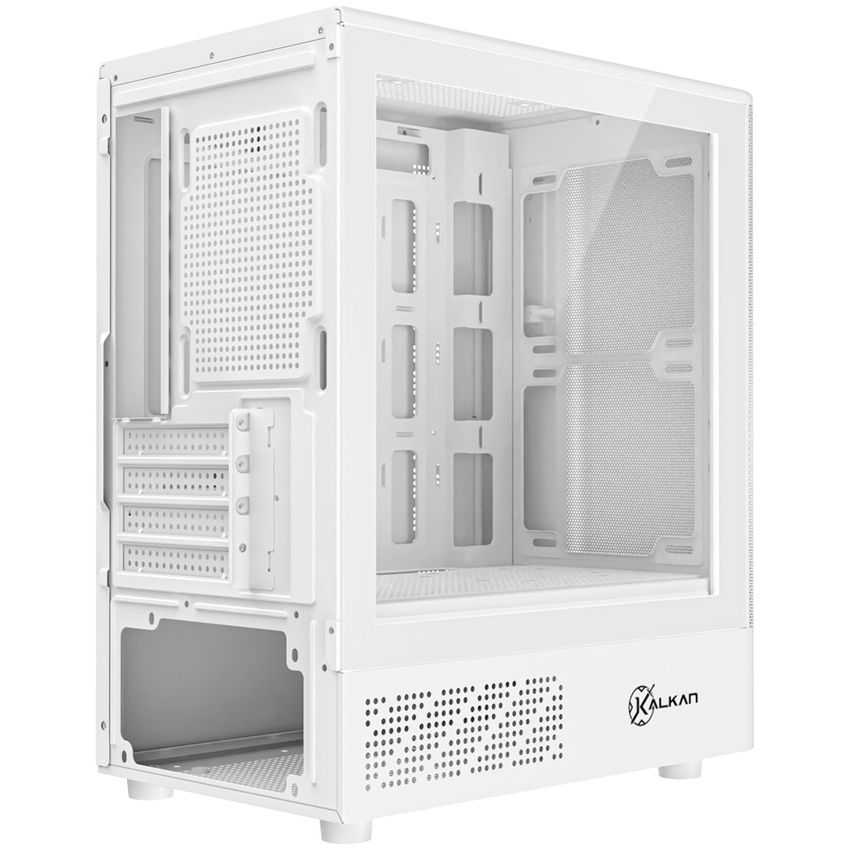 Gabinete Gamer Kalkan Avalon Pro V2 Micro Atx Mesh S/fan Usb 3.0 Branco Klk00075 - imagem 3